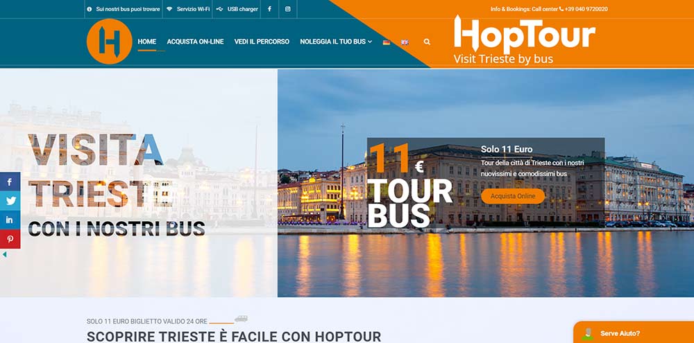 hopTour un sito di successo